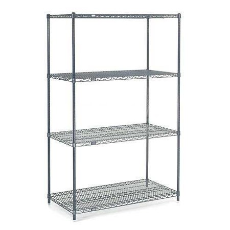 Nexel Nexelon Wire Shelving, Blue Epoxy, 54W X 14D X 86H 14548N